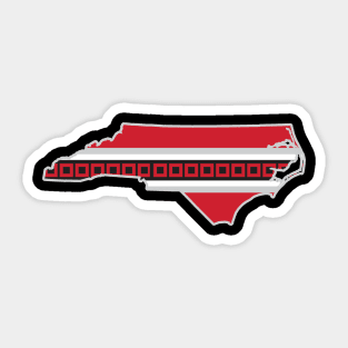 Carolina Hurricanes State Outline T-shirt Sticker